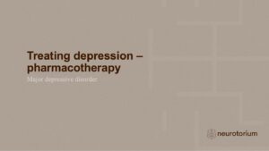 Treating depression – pharmacotherapy
